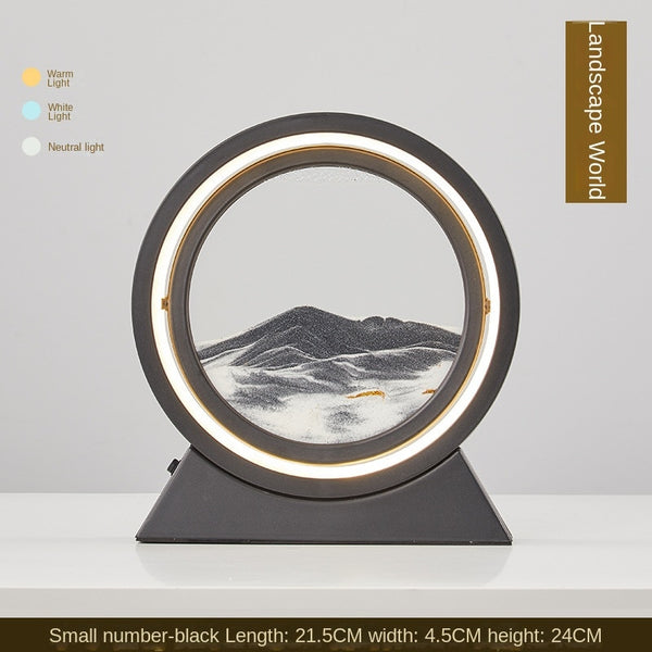3D Hourglass LED Lamp Quicksand Moving Art